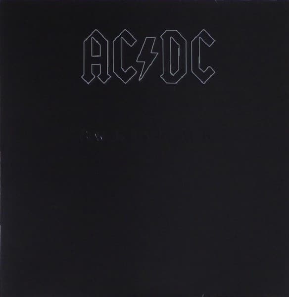 AC/DC — Back In Black, stock cover